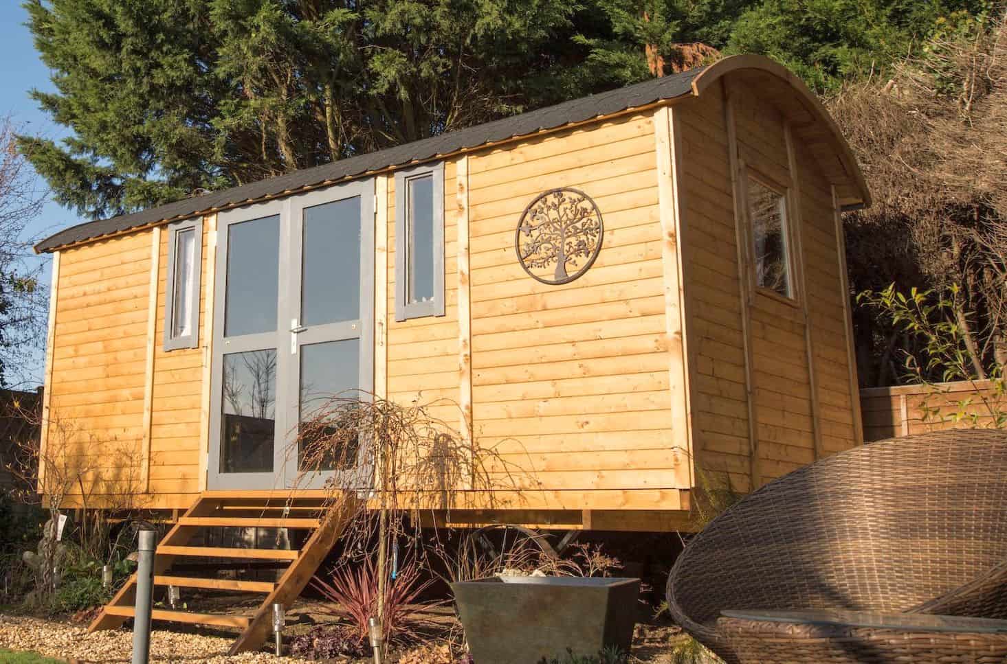 A Woodland Shepherd’s Hut.